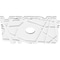 Ekena Millwork Novo Architectural Grade PVC Ceiling Medallion, 18"W x 12"H x 3"ID x 6 1/4"C x 1"P, One-Piece CMP18X12NO-03000 - alternate 3